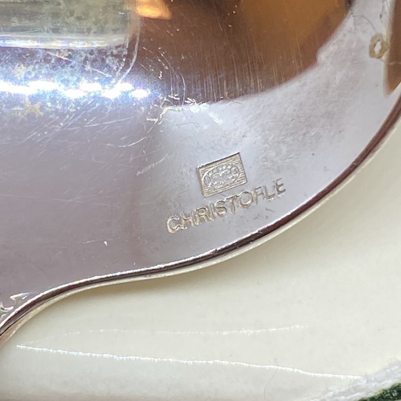 CHRISTOFLE FRANCE ALBI model Sauce Baby Porridge Spoon Silver Plate - Picture 2 of 3